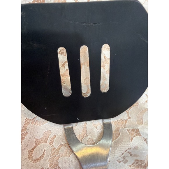 Amco Rust Proof Stainless Short Spatula Black Heat Resistant Nylon USA 11031 Com - Picture 6 of 16